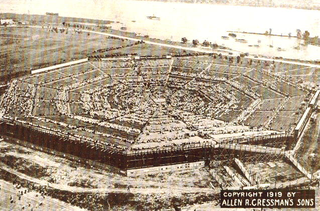 The 80,000-seat temporary arena constructed specifically for the fight.
